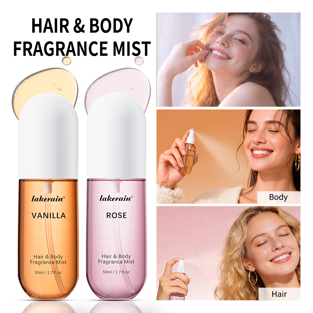 Perfume Fresh Fragrance - 50ml Vanilowo-Różowa Zapachowa Mgiełka do Włosów